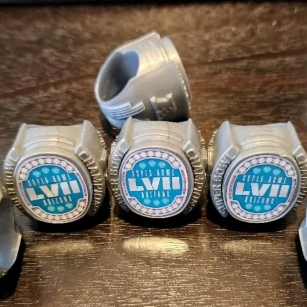 20 Superbowl LVII cake, cupcake topper decoration rings. Brand new.